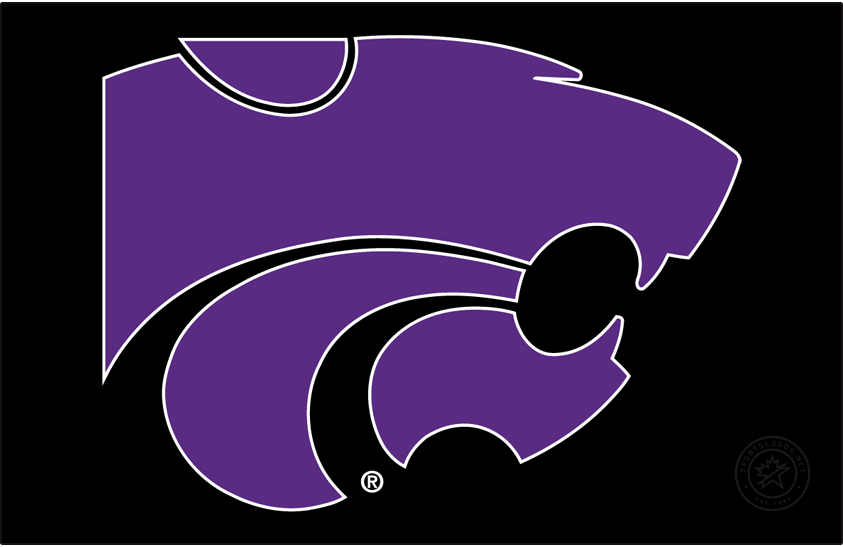 Kansas State Wildcats 1989-2019 Primary Dark Logo diy DTF decal sticker